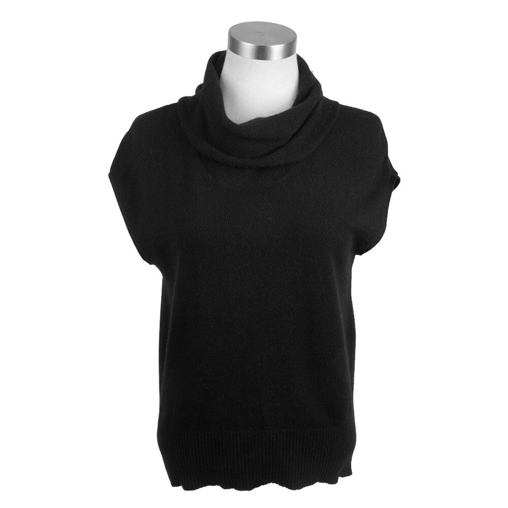 Banana Republic Cowl Neck Black Cashmere Sweater - Size Medium